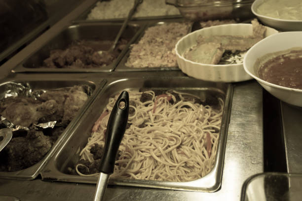 istock food buffet in vintage picture style 656478862