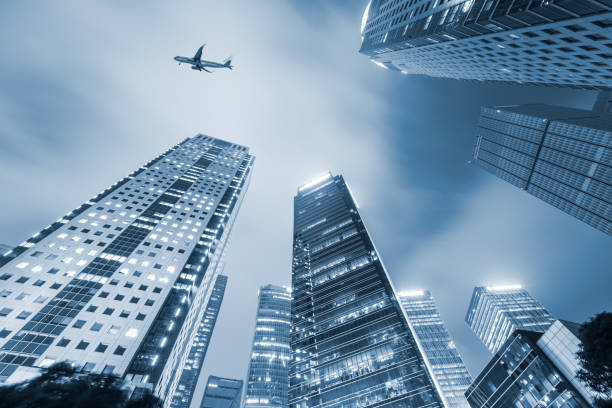 istock Business district with modern skyscrapers in shanghai 656489408