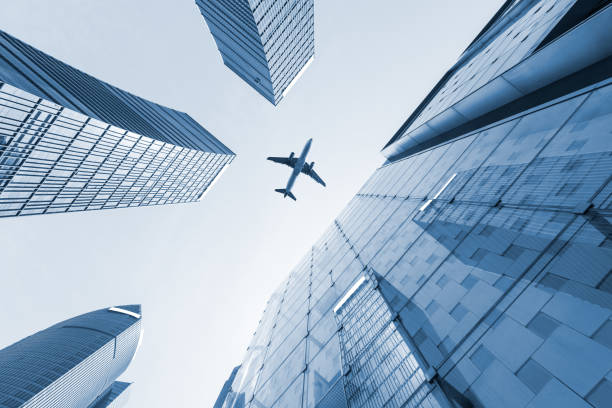 istock Business district with modern skyscrapers in shanghai 656489414