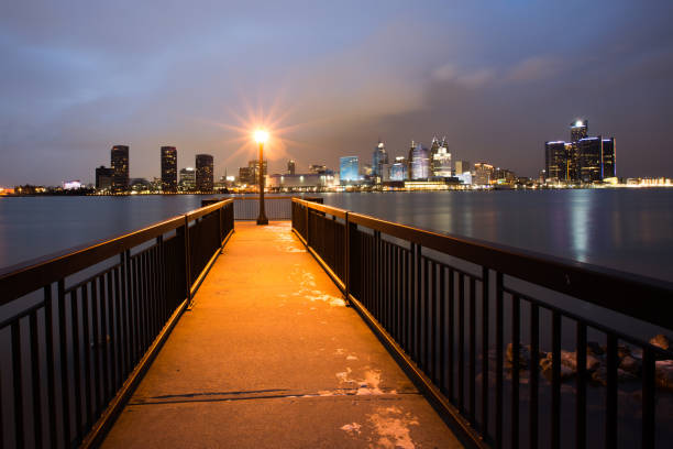 istock Detroit Skyline at Dusk 656489418