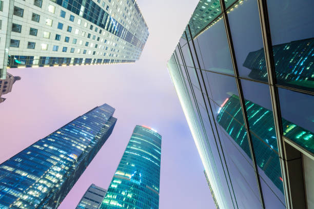 istock Business district with modern skyscrapers in shanghai 656489584