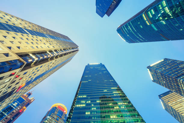 istock Business district with modern skyscrapers in shanghai 656489950