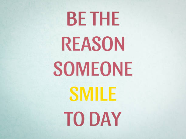 istock Be the Reason Someone Smiles Today quote. on Concrete floor limpet shell cement texture 656490344