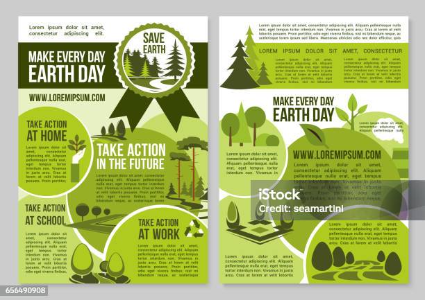 Sauver Les Affiches De Earth Day Annonce Planète Nature Vecteurs libres de droits et plus d'images vectorielles de Journée Mondiale de la Terre
