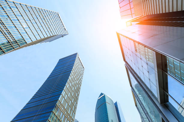 istock Business district with modern skyscrapers in shanghai 656493474