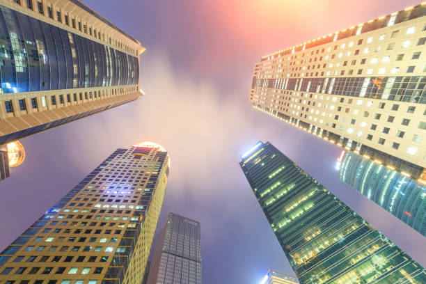 istock Business district with modern skyscrapers in shanghai 656494350