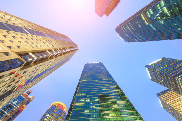 istock Business district with modern skyscrapers in shanghai 656494360