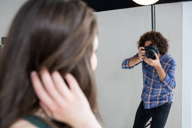 istock Female model posing for a photoshoot 656494676