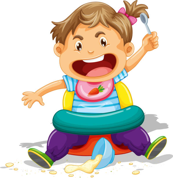 80+ Toddler Messy Food Stock Illustrations, Royalty-Free Vector