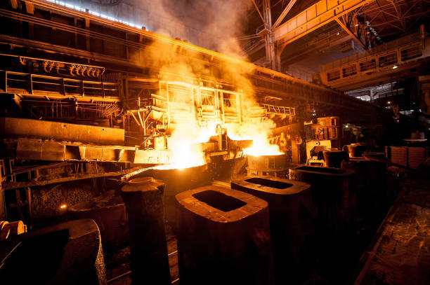 istock Liquid steel in the tanks 656497876