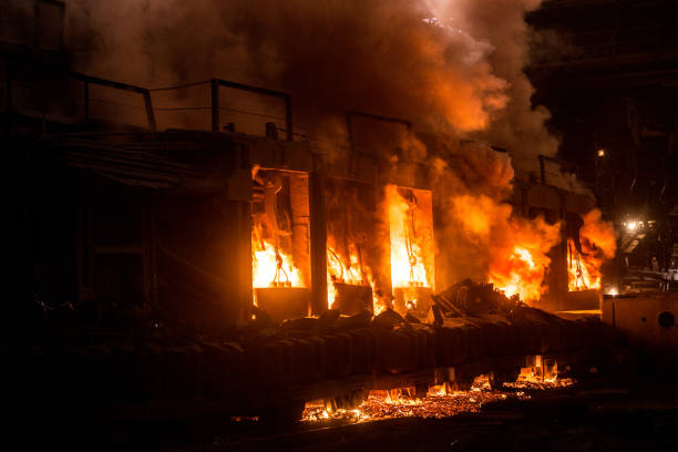 istock Accident at a steel mill 656497884