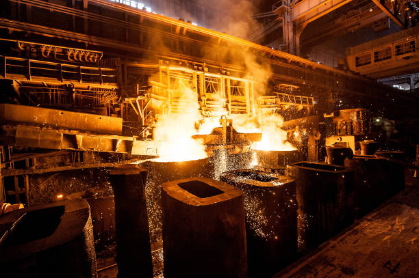 istock Liquid steel in the tanks 656497890