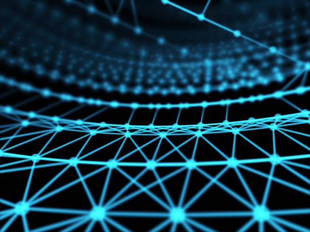 istock Futuristic virtual technology background, Fiber virtual optic cables, fibre connection, telecomunications concept, digitally generated image. 656505340