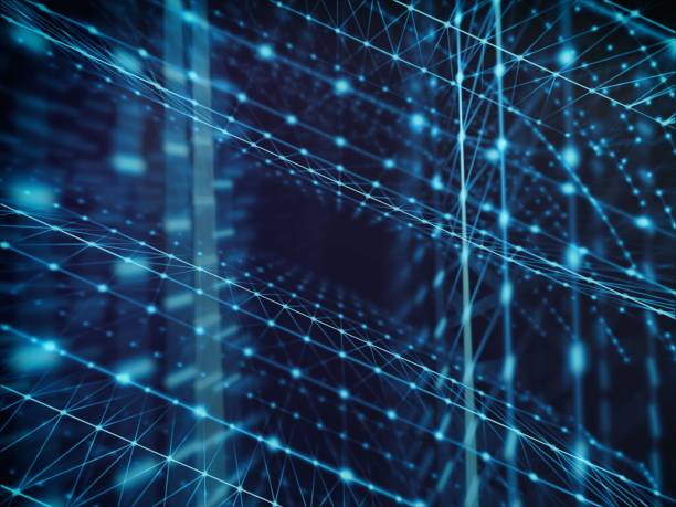 istock Futuristic virtual technology background, Fiber virtual optic cables, fibre connection, telecomunications concept, digitally generated image. 656505492