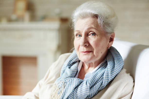 istock Stylish elderly woman 656516234