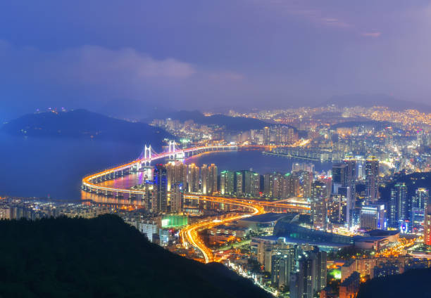 istock Busan, South Korea aerial view at night 656518838