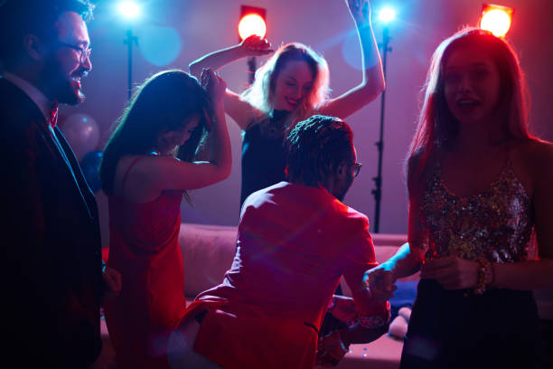 istock Cool party in night club 656527012