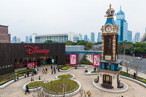 Beautiful Disney Store at Shanghai Lujiazui, China