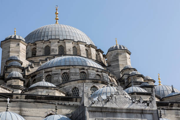 istock Close view of Yeni Camii mosque 656543048