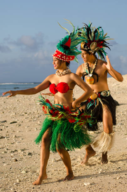 istock Young Polynesian Pacific Island Tahitian Dancers Couple 656543748