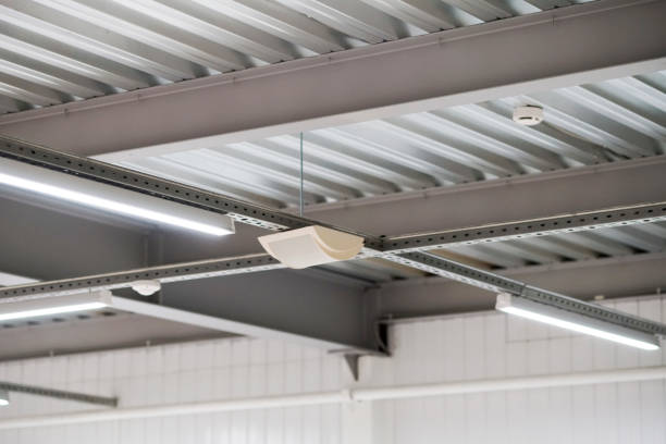 istock installation of lighting fixtures suspended ceiling 656547562