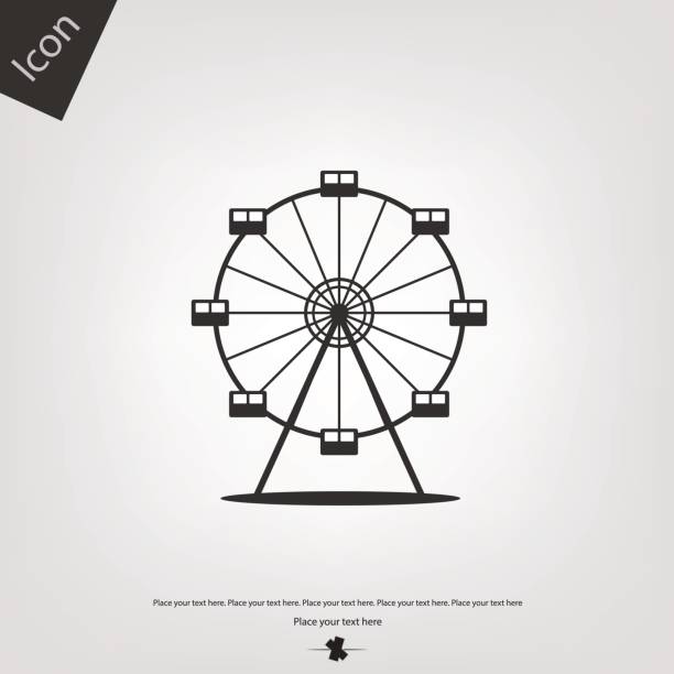 Ferris wheel vector icon Ferris wheel vector icon ferris wheel stock illustrations