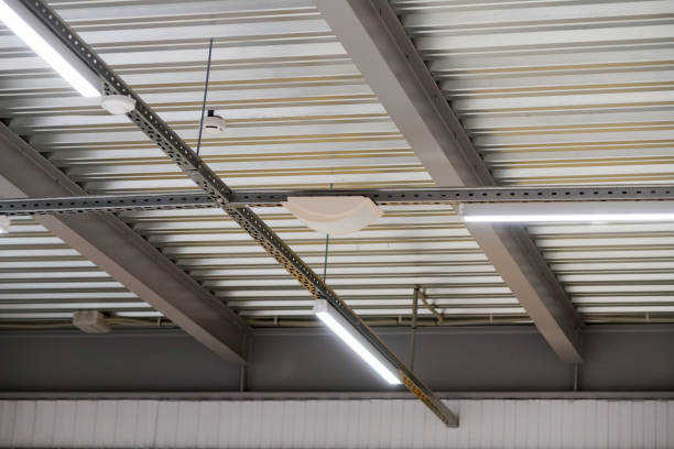 istock installation of lighting fixtures suspended ceiling 656552654