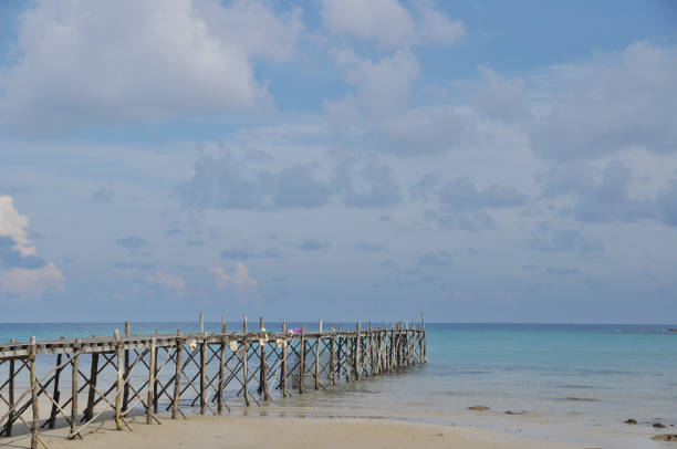 istock Wooden pier by the sea 656555778