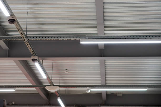 istock installation of lighting fixtures suspended ceiling 656559006