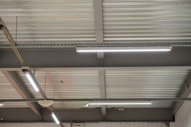 istock installation of lighting fixtures suspended ceiling 656559152