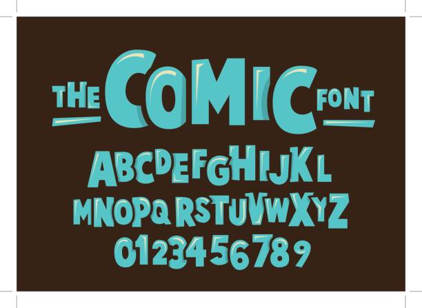 komische alphabet - comic font stock-grafiken, -clipart, -cartoons und -symbole