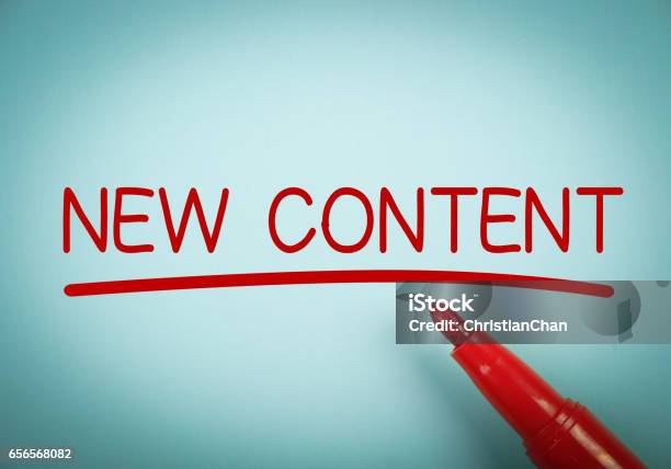 New Content Stock Photo - Download Image Now - Contented Emotion, New, Blue