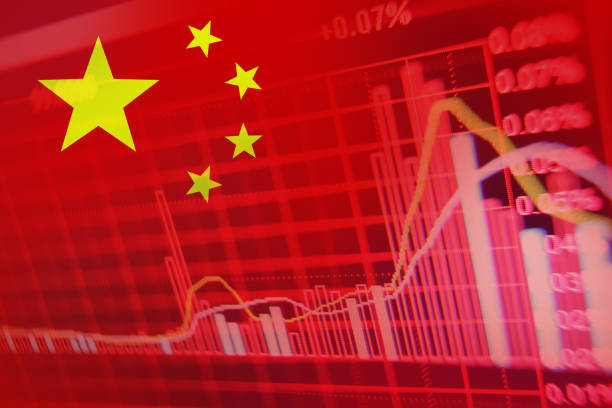 istock Stock Diagram with Flag of China 656571400
