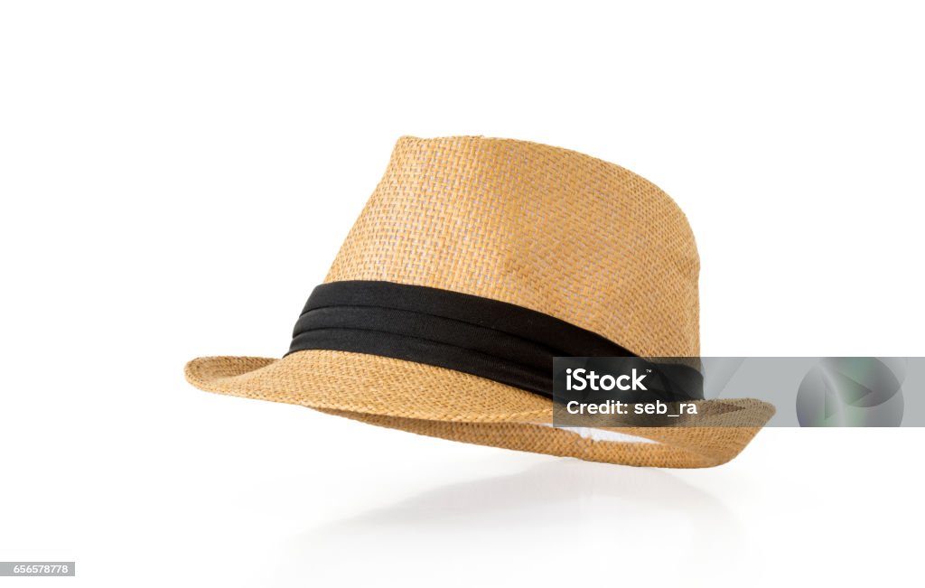 麦わら帽子白背景 - 帽子のロイヤリティフリーストックフォト
