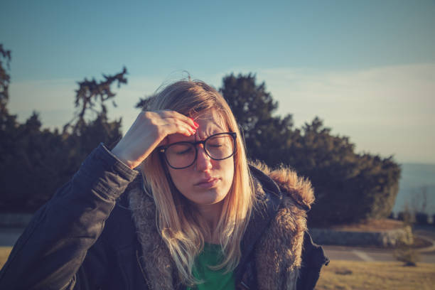 istock Seasonal health problems and issues - headache / flu / illnes. 656583826