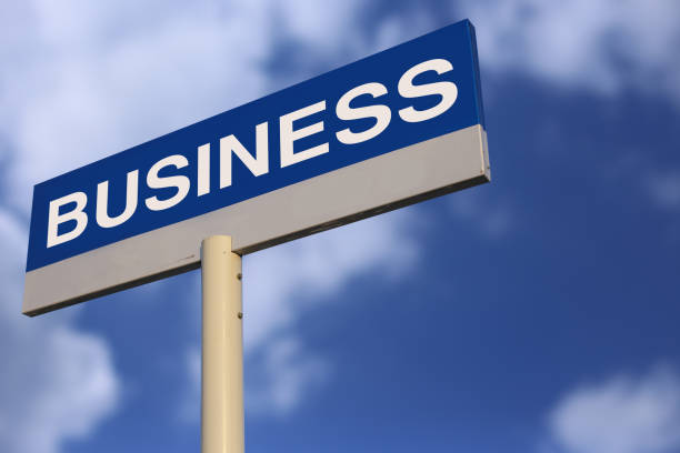 istock Business Road Sign 656586368