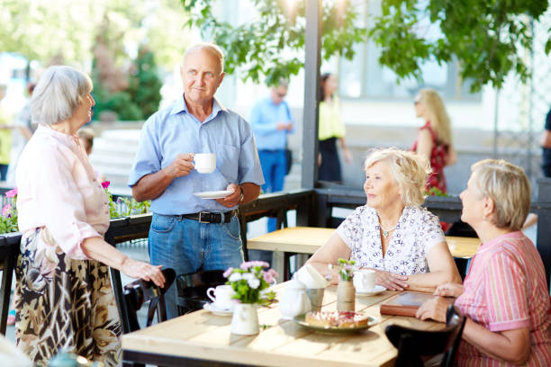istock Seniors spending time in outdoor cafe 656602354