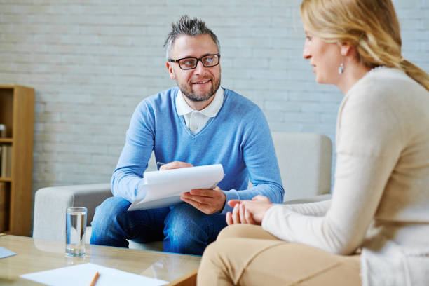istock Male psychologist having session with patient 656603340