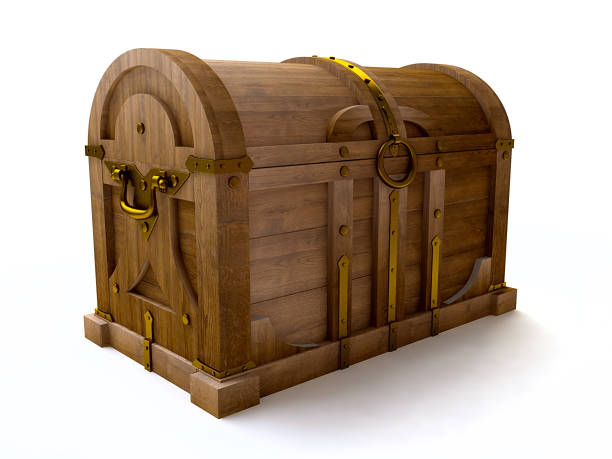istock Wooden Chest in Vintage Style 656611142