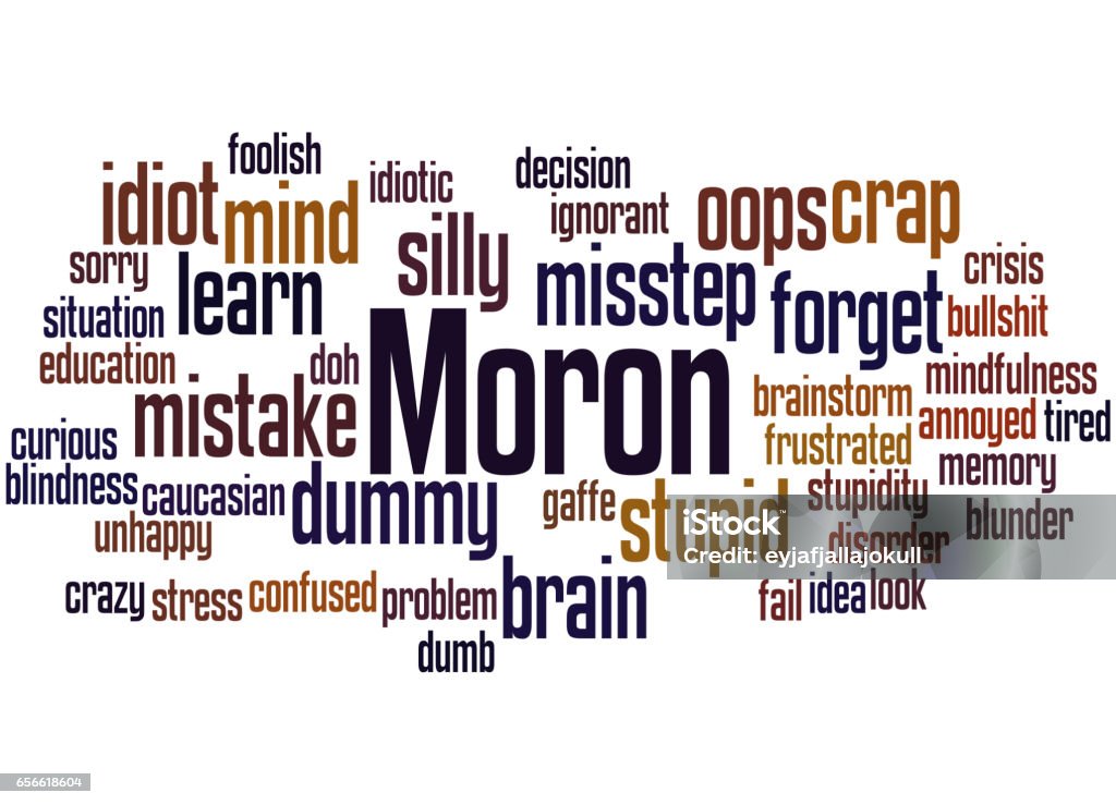 Morgan Words Moron Word Cloud Concept 2 Stock Illustration - Download Image Now ...