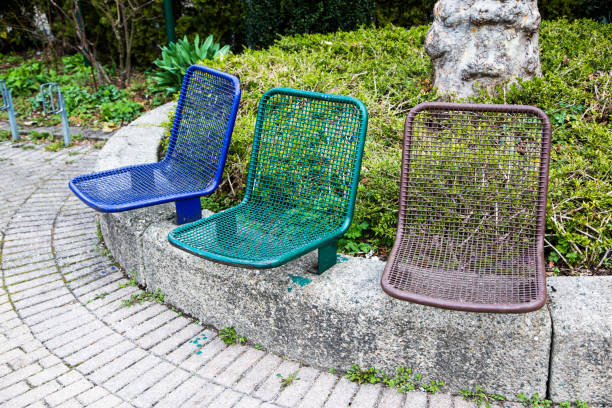istock Seats, seating, park, shop line 656619614