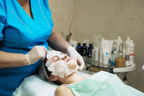 istock Visit a beautician, massage lines. Cosmetology. 656642584
