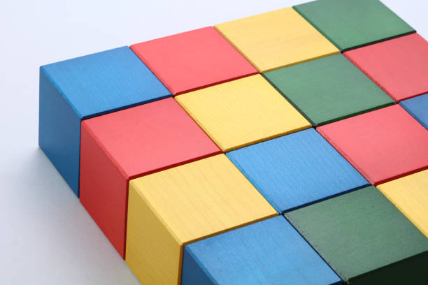 istock Wooden toy blocks on white background 656645018