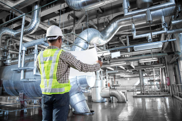 istock Engineer working at thermal power plant factory 656645450