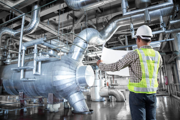 istock Engineer working at thermal power plant factory 656645608