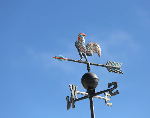 istock weathervane to mark the wind with the arrow 656646152