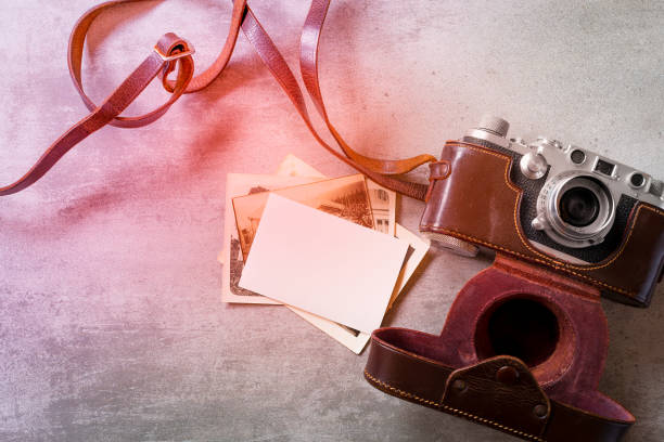 istock Vintage photos and old camera 656646368