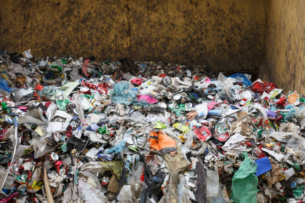 istock Pile of mixed waste at the dumpsite storage 656650250