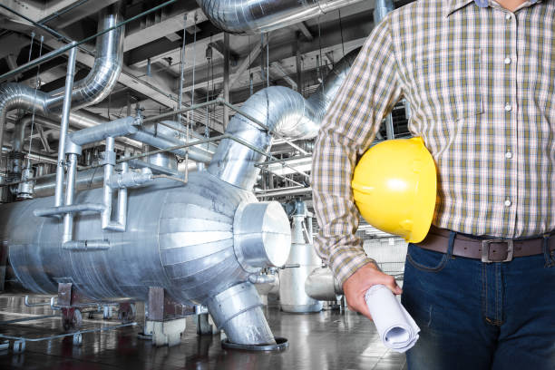 istock Maintenance technician inside thermal power plant factory 656652470