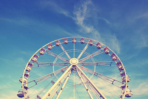 istock Vintage stylized picture of a Ferris wheel. 656653512